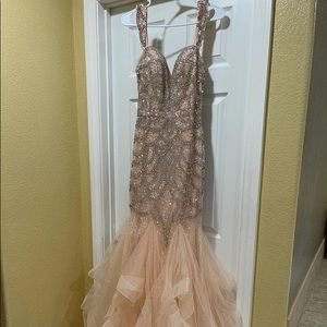 Luxury Prom Dress Peach